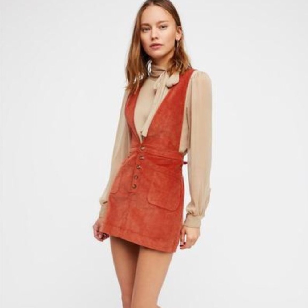 Free People, Romper, Overall, Skirt, Rust colored
